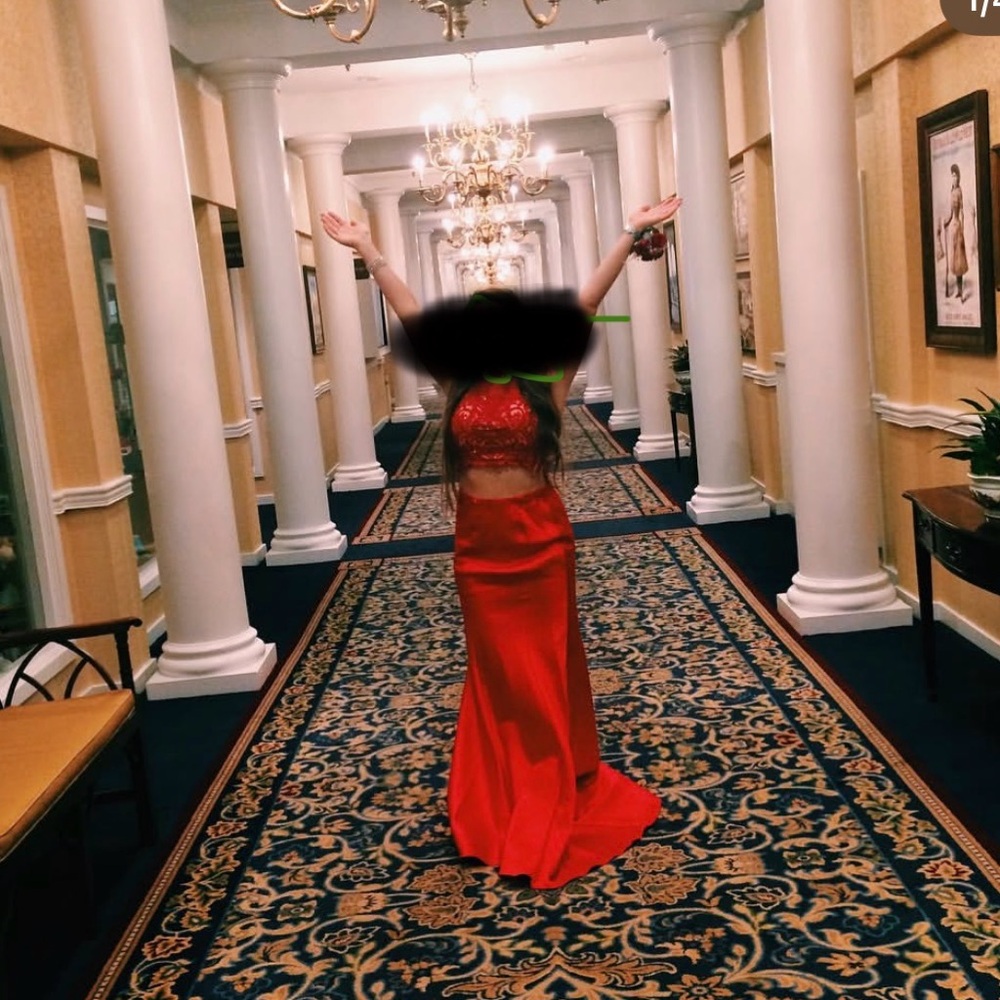 Elegant Red Gown